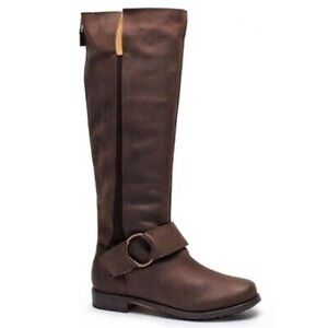 Olukai Holo Lio Suede Leather Pull On Riding Boots Brown Size 7
